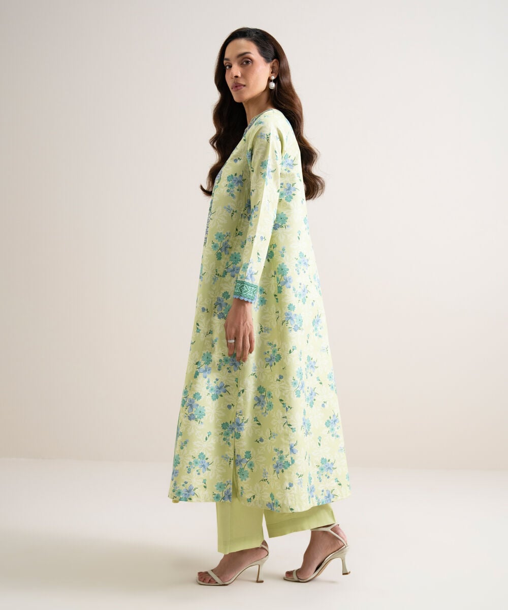 3 Piece - Embroidered Lawn Suit — Sapphire view 3