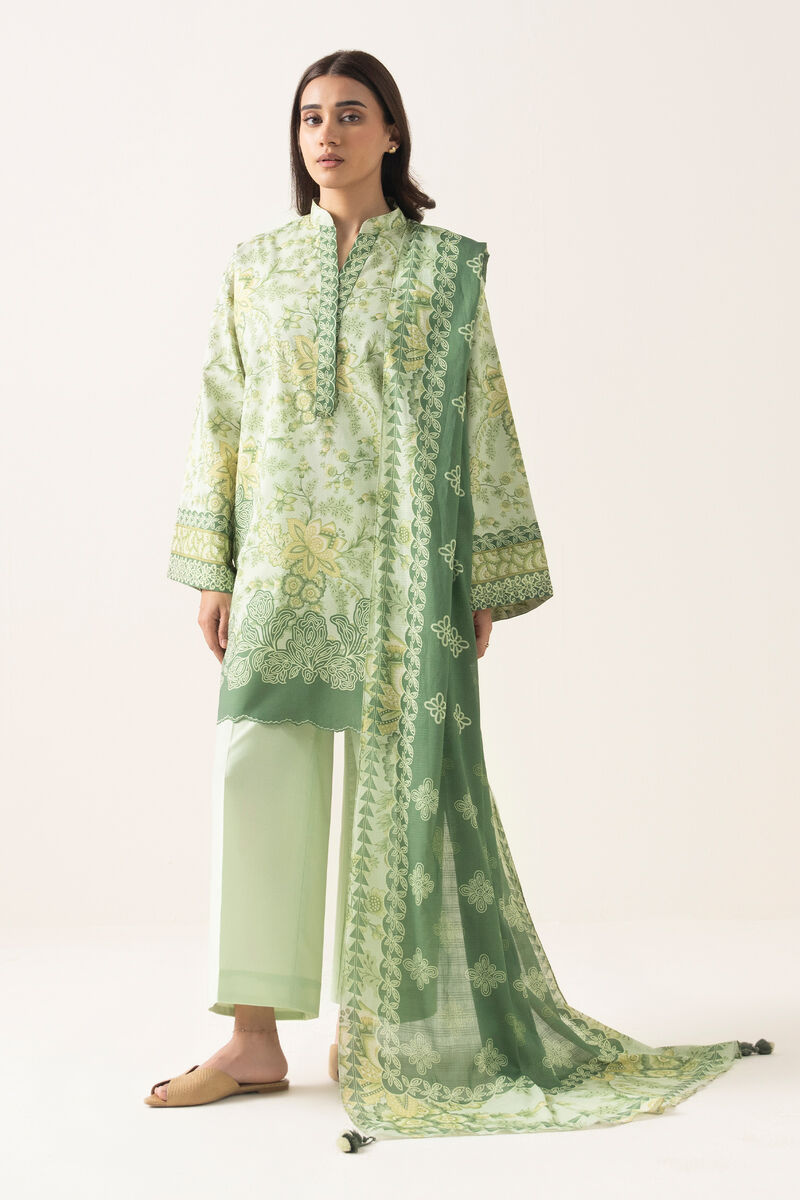 3 Piece - Printed Lawn Suit