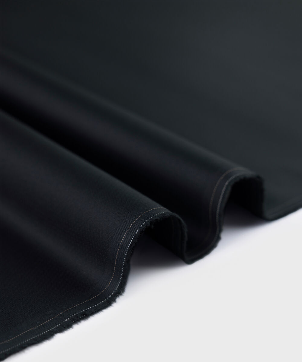 Men's Unstitched teal blue premium cotton dobby Suit