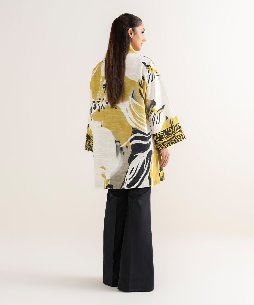 Women's Unstitched Khaddar Printed Multi Shirt