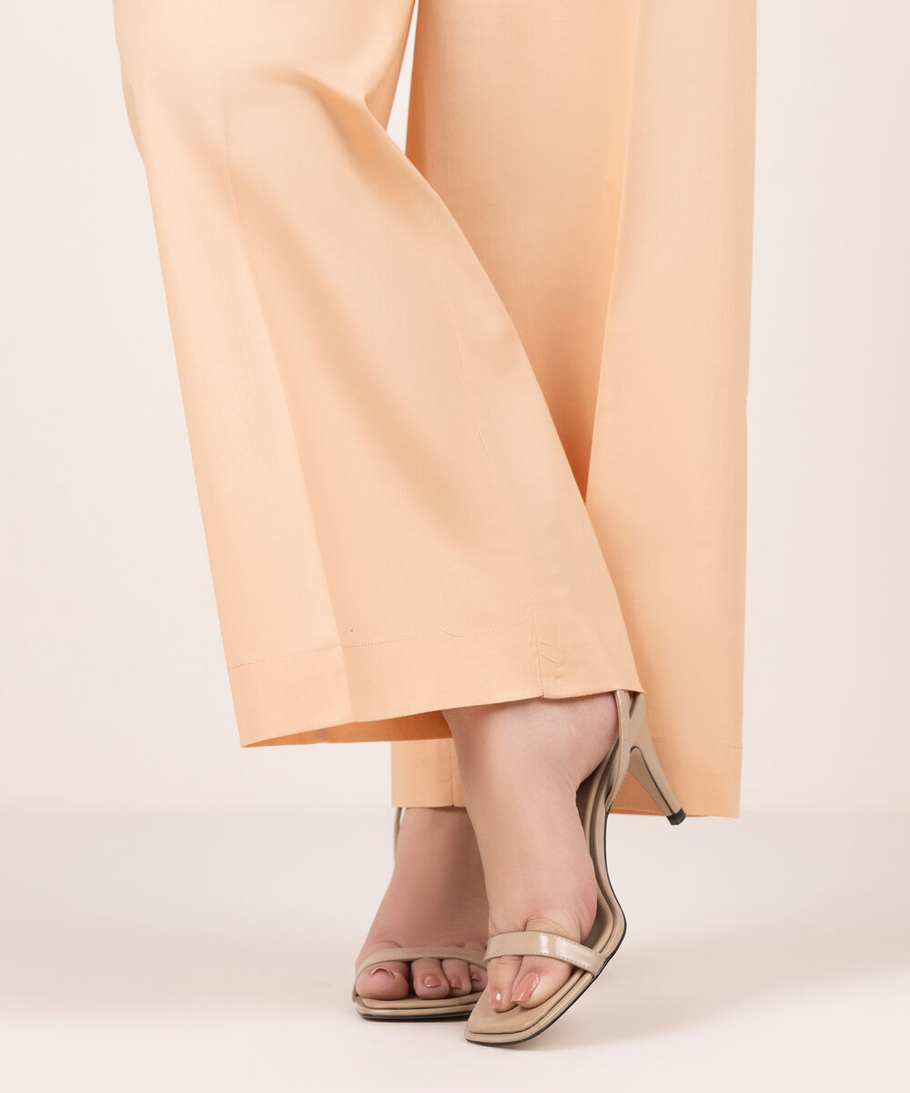 Women's RTW Cambric Solid Pink Culottes