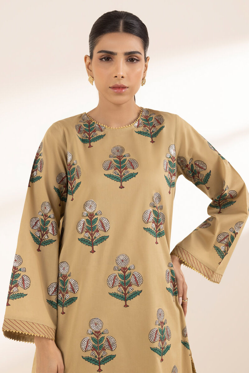 Block Printed Lawn Shirt