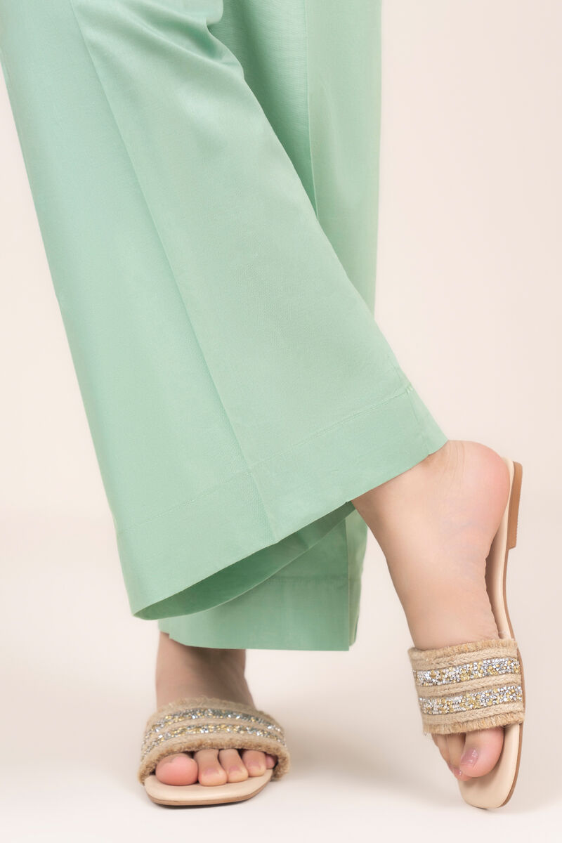 Solid Cambric Straight Pants