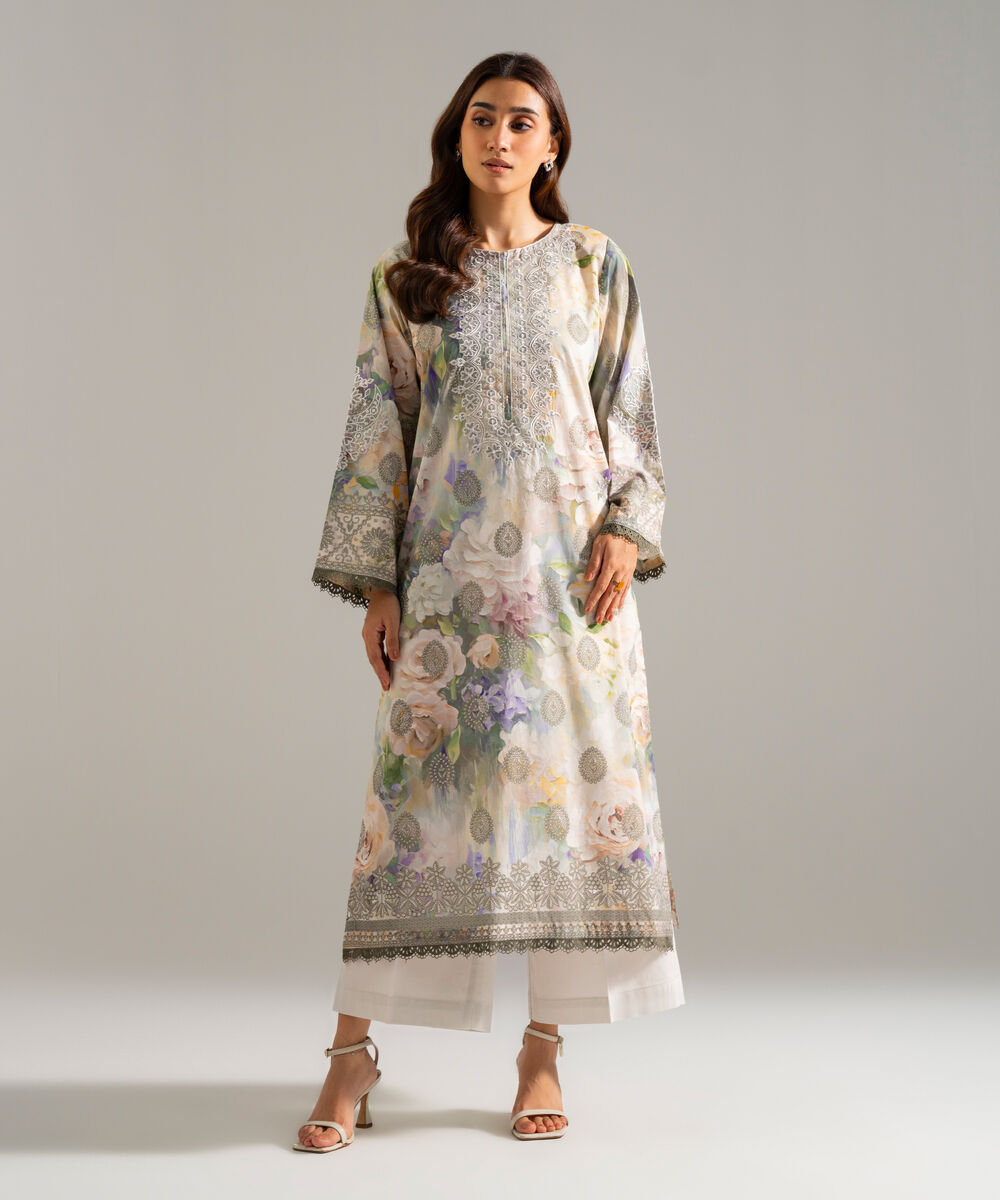 Women's RTW Lawn Embroidered Multi 2 Piece Suit