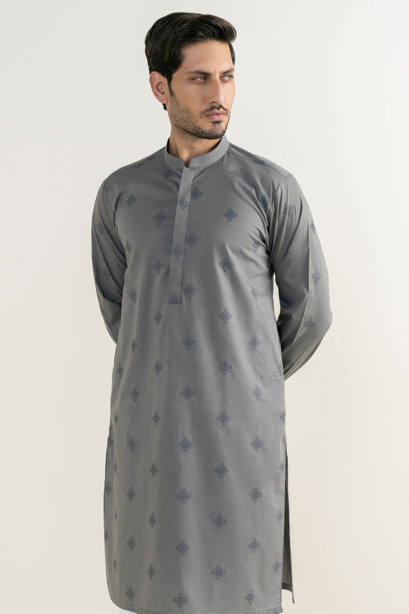 Embroidered Cotton Kurta