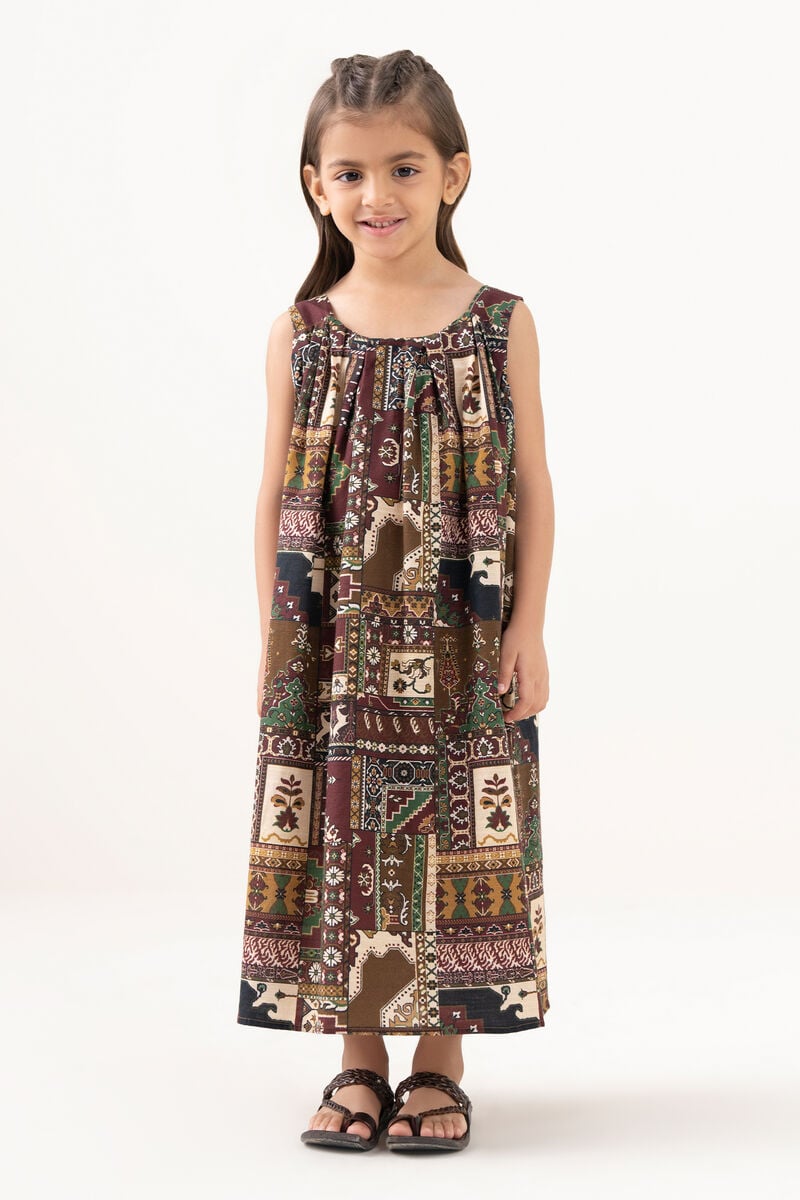 Printed Light Khaddar Dress