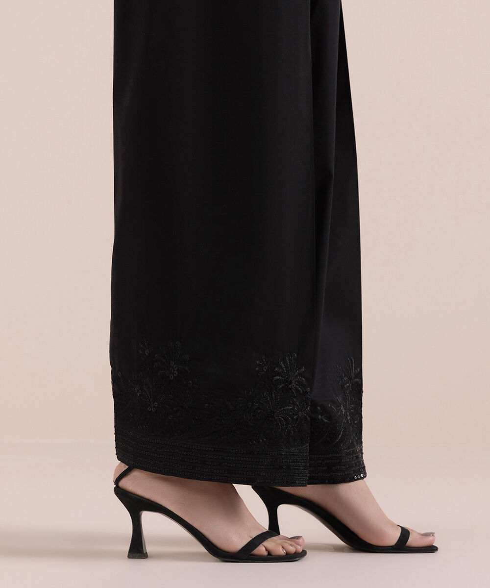 Woman - Embroidered Cambric Shalwar