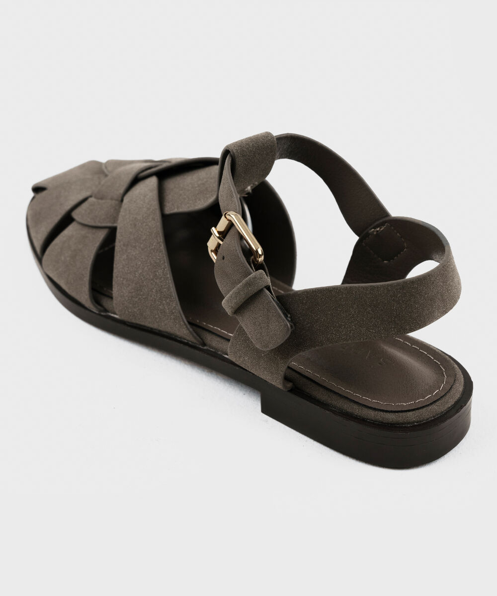 Women's Taupe Fisherman Sandals