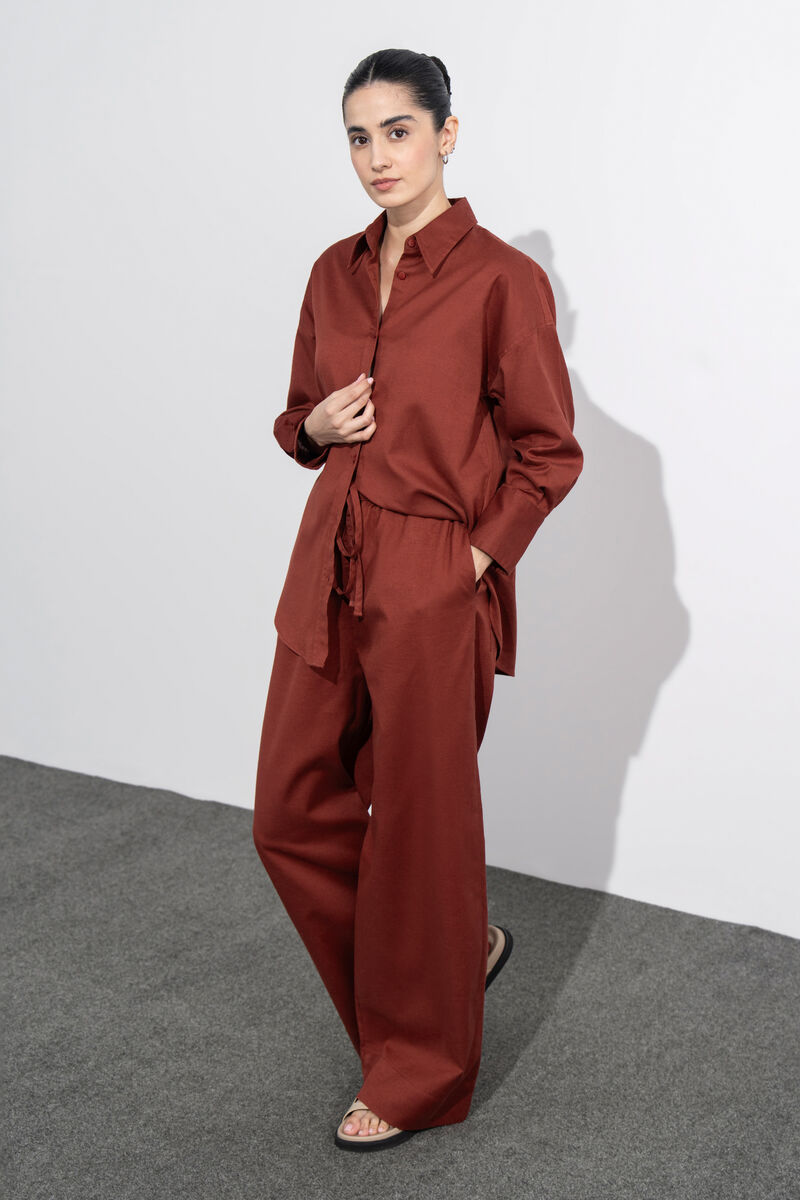 Linen Blend Trousers