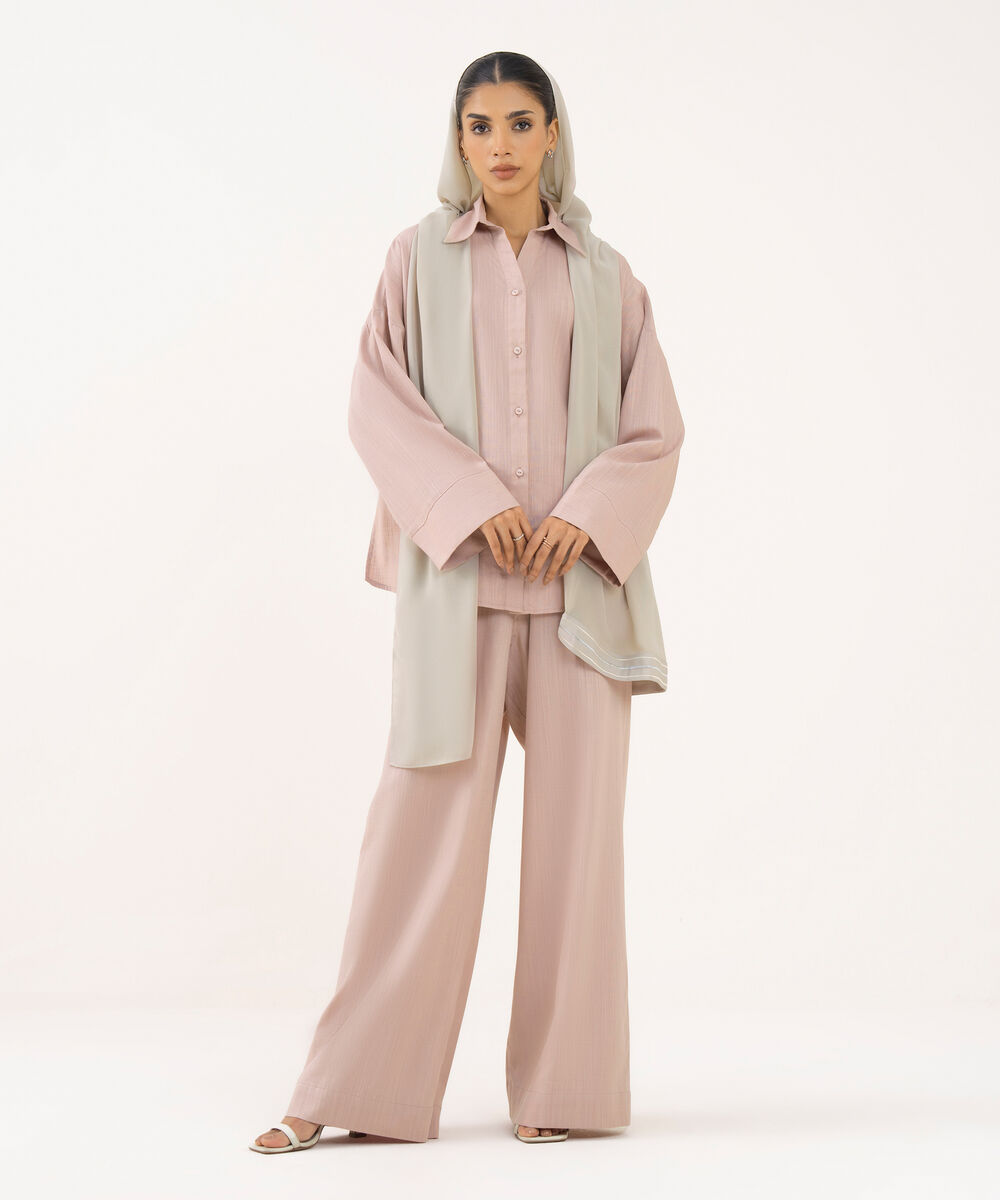 Women's Taupe Viscose Modest Wear Trousers