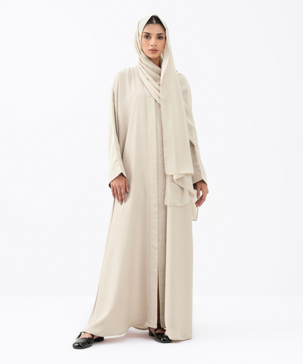 Women's Beige Polyester Hijab