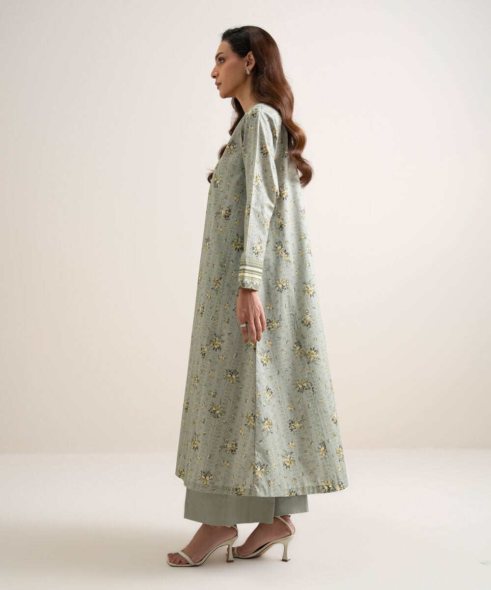 3 Piece - Embroidered Lawn Suit — Sapphire view 3