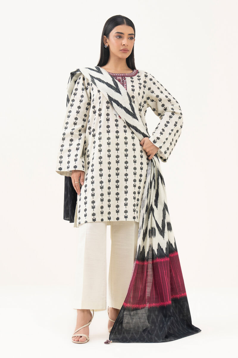Printed Light Khaddar Dupatta