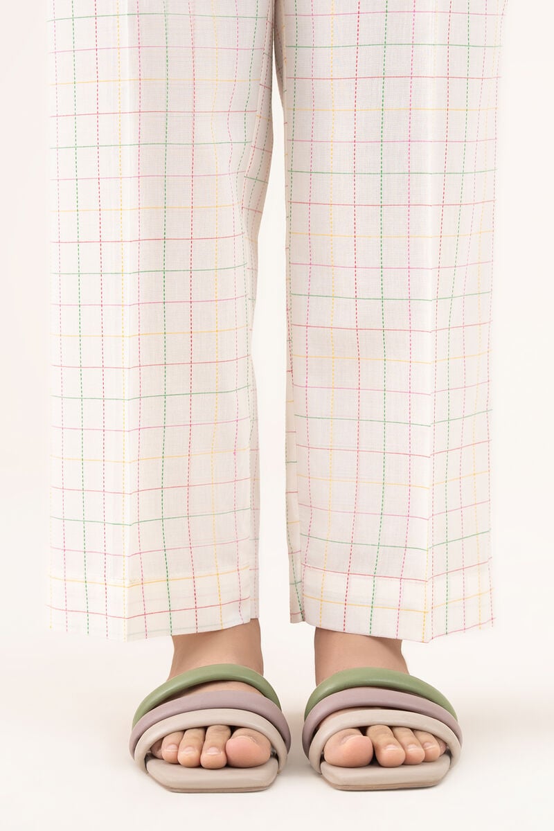 Solid Dobby Straight Pants