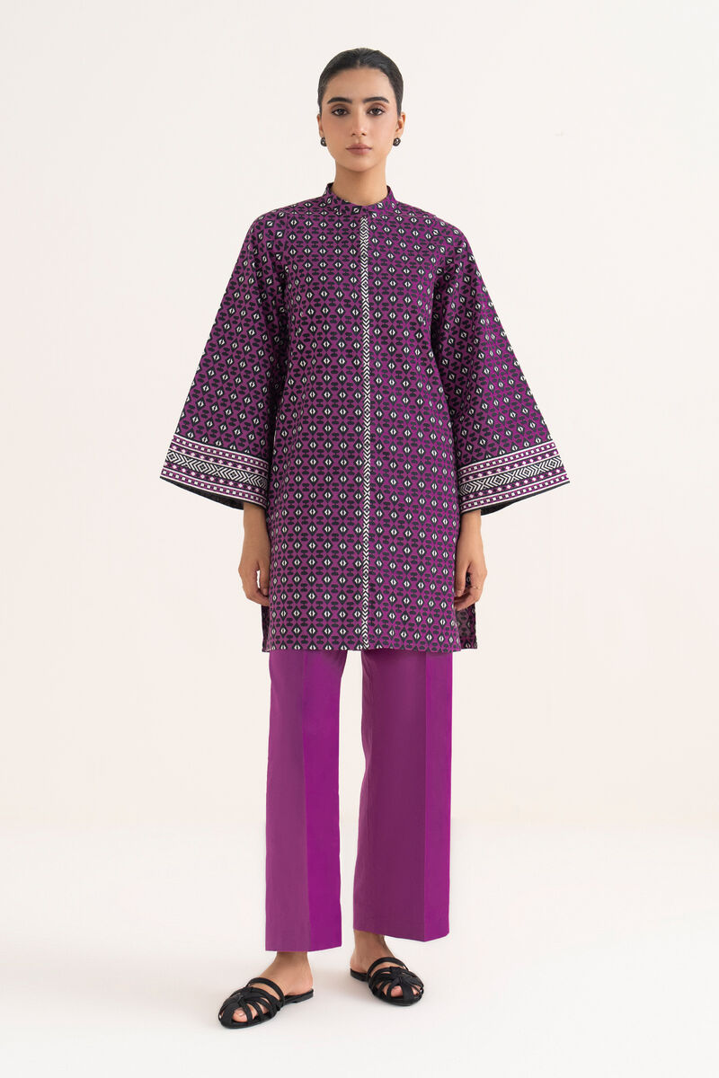 2 Piece - Printed Light Khaddar  Suit