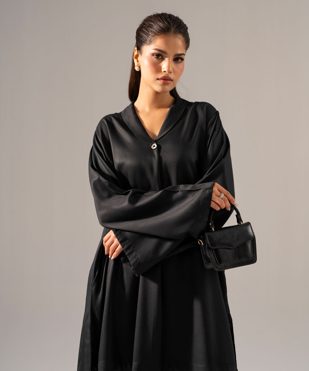 Women's RTW Bedford Solid Black 2 Piece Suit