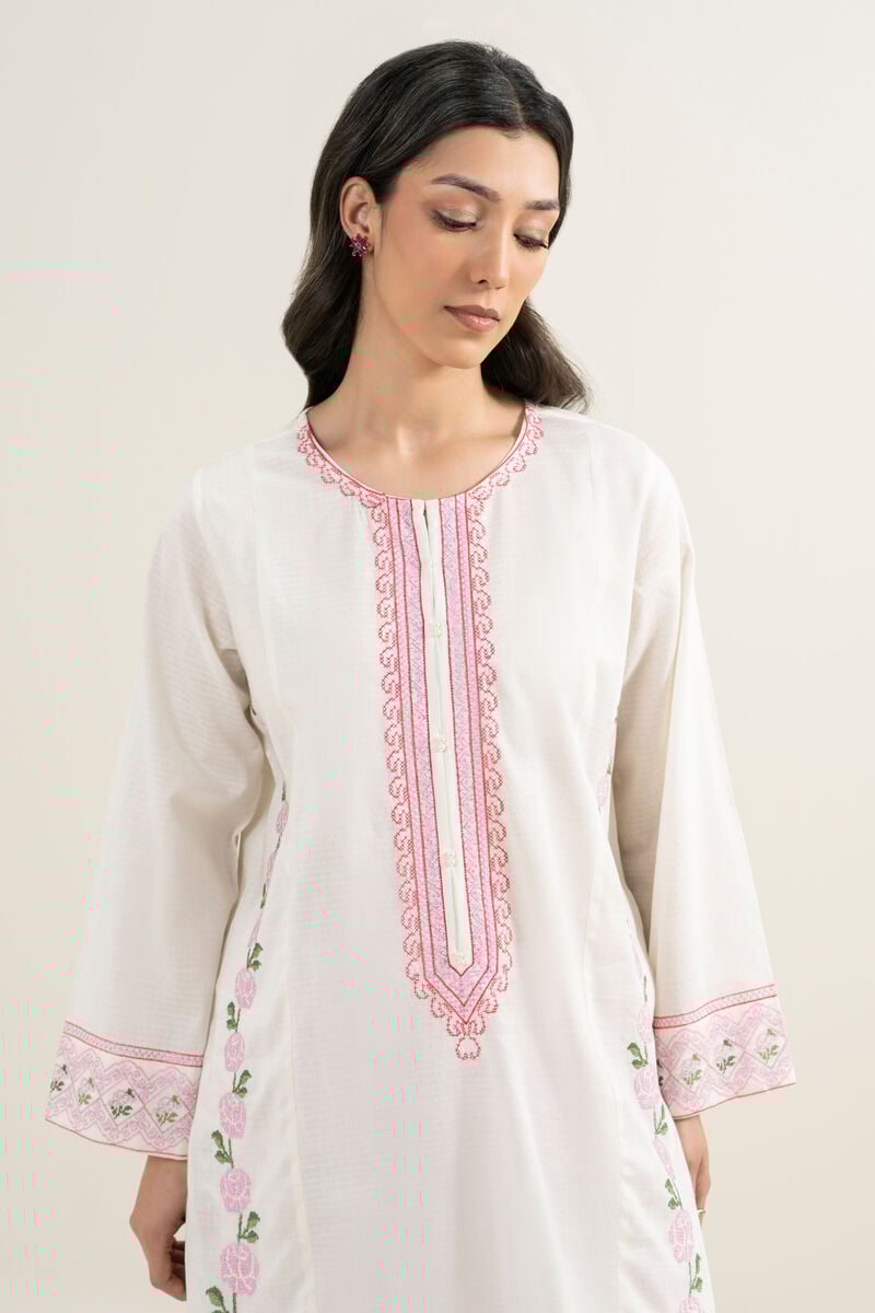 Embroidered Dobby Shirt