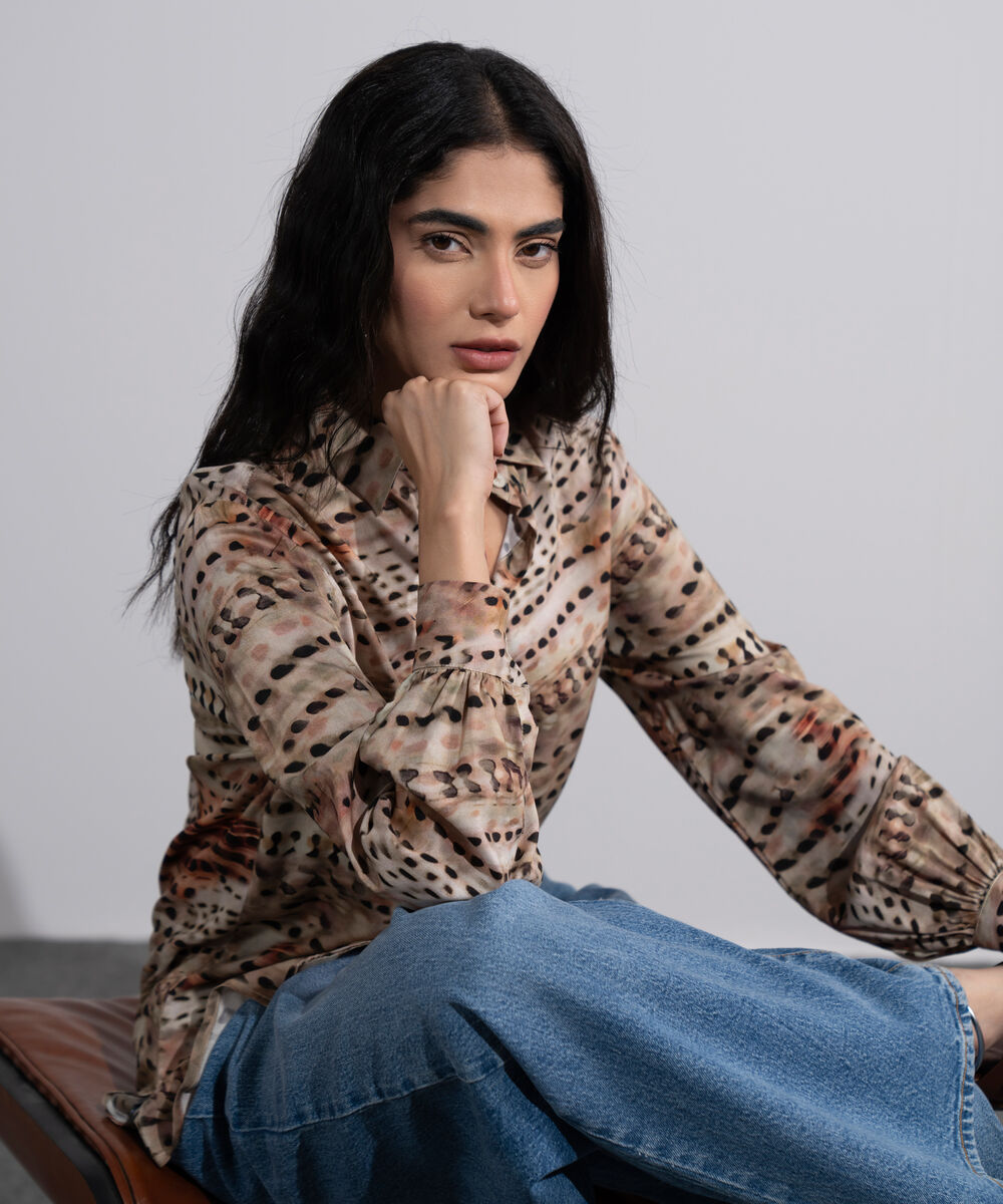 Women's Multi Printed Viscose Shirt