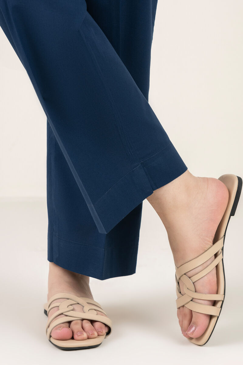 Solid Cambric Straight Pants