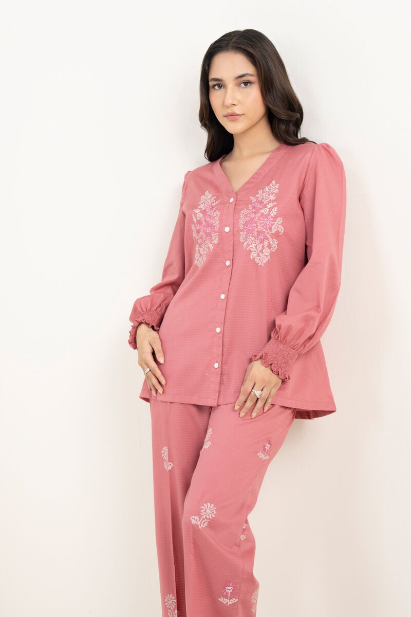 Embroidered Dobby Shirt