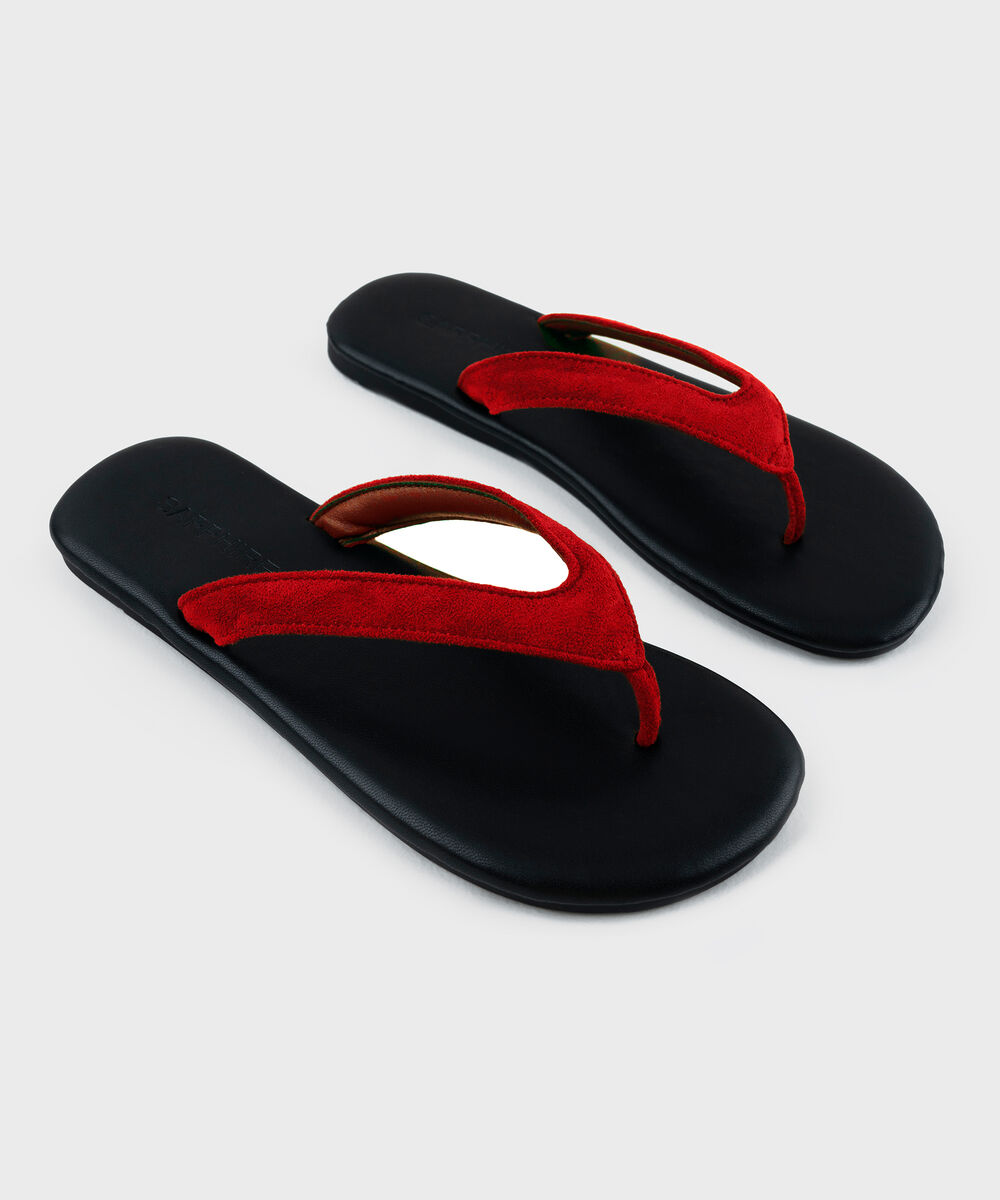 Women's Red Flat Sandal