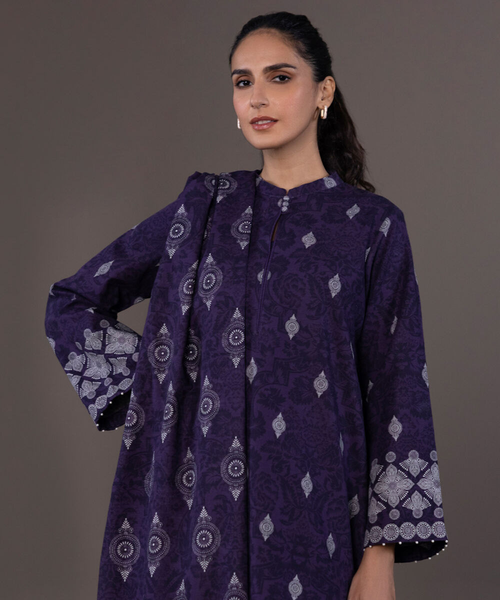 Unstitched U3DAY23V96 3 Piece Sapphire PK