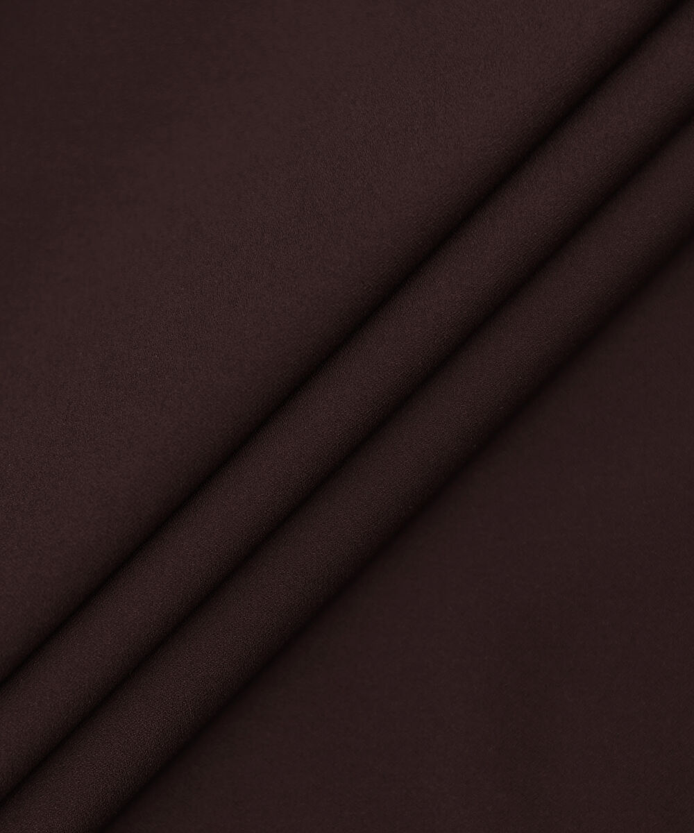 Men Unstitched Cotton Maroon Full Suit Fabric