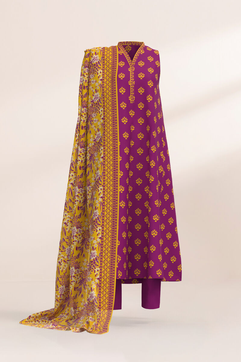 3 Piece - Printed Lawn Suit