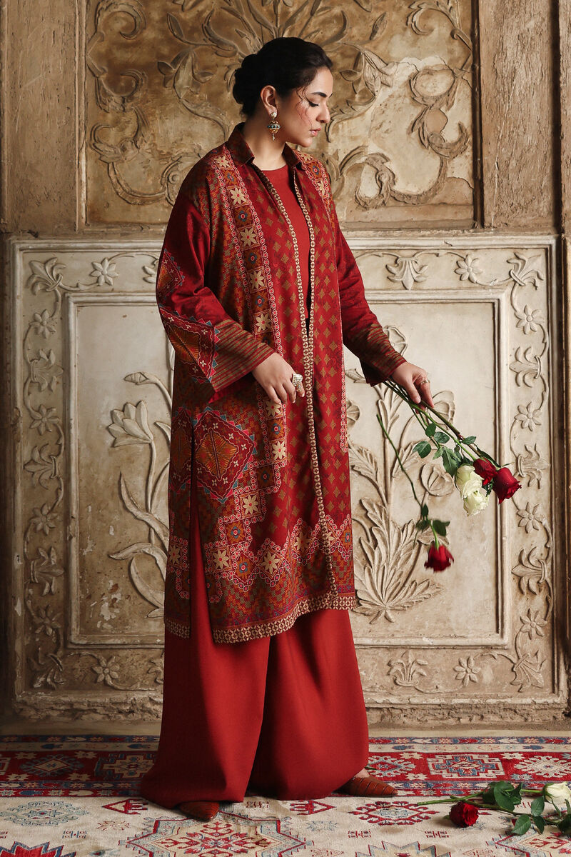 2 Piece - Printed Viscose Khaddar Suit