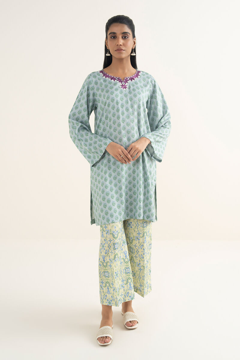 Embroidered Arabic Lawn Shirt