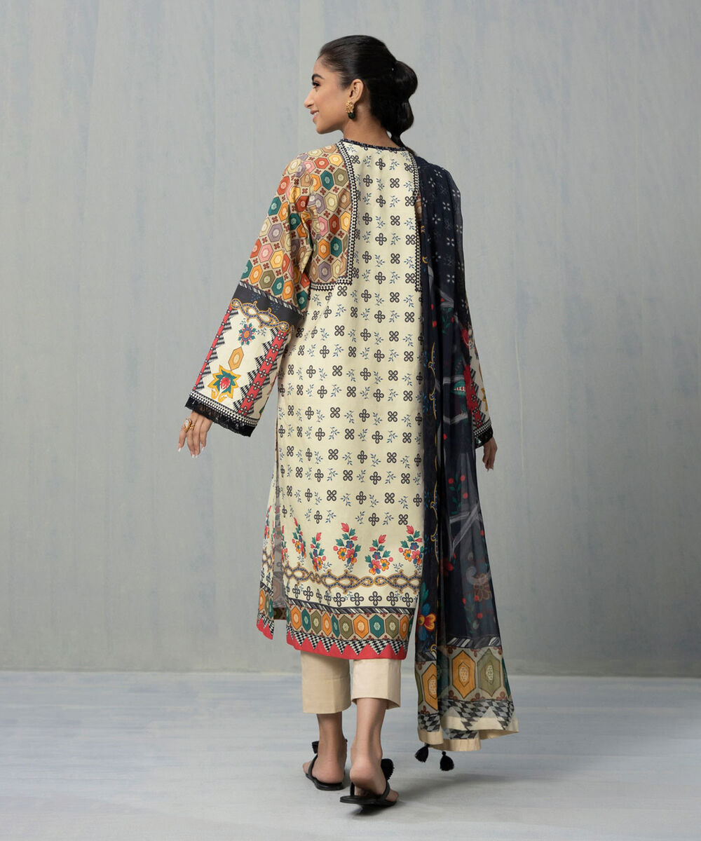 Womens Unstitched Volume 5 Multi Color & Multi 3 Piece