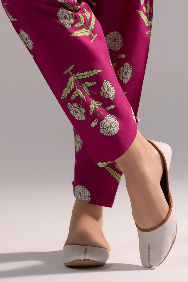 Printed Cambric Skinny Shalwar