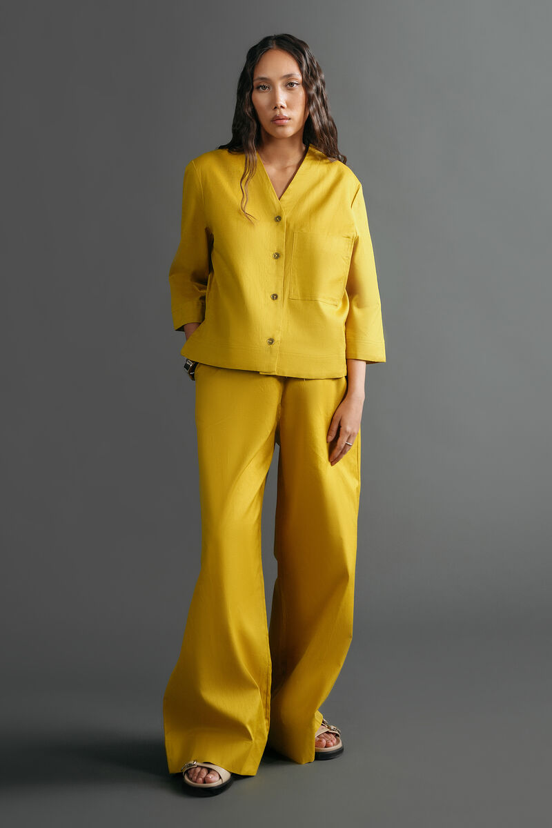 Linen Blend Trousers