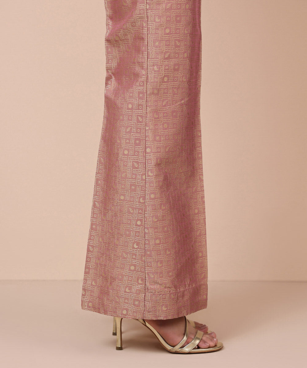 Women's Pret Blended Jacquard Dyed Light Mauve Boot cut