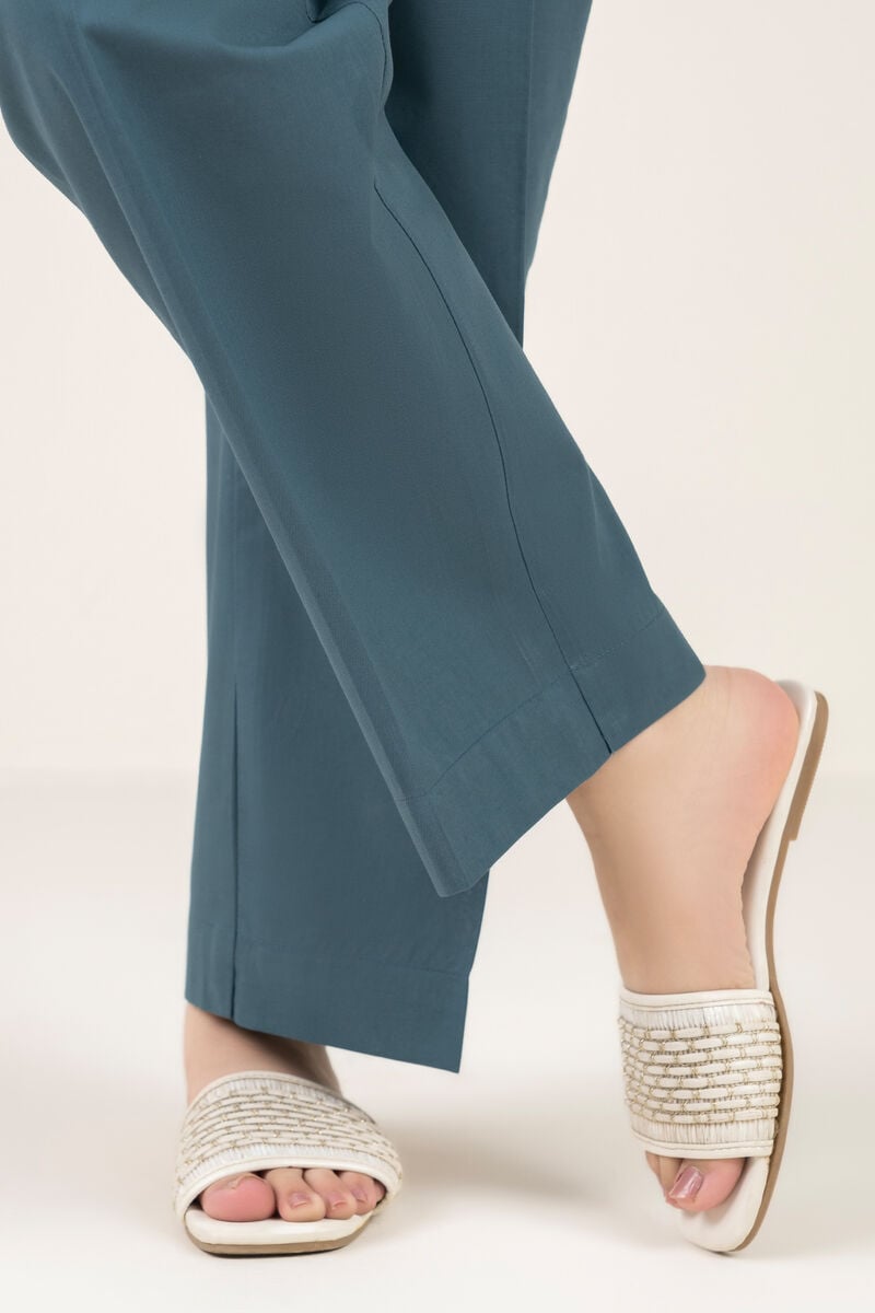 Solid Cambric Straight Pants