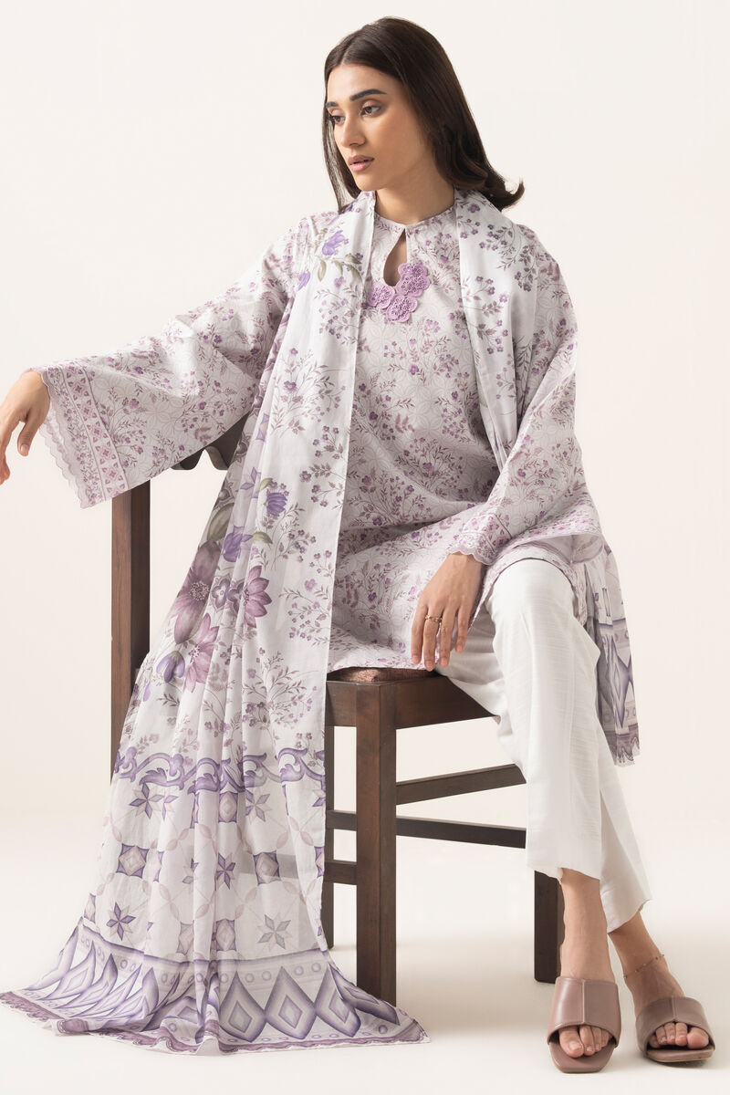 3 Piece - Printed Lawn Suit