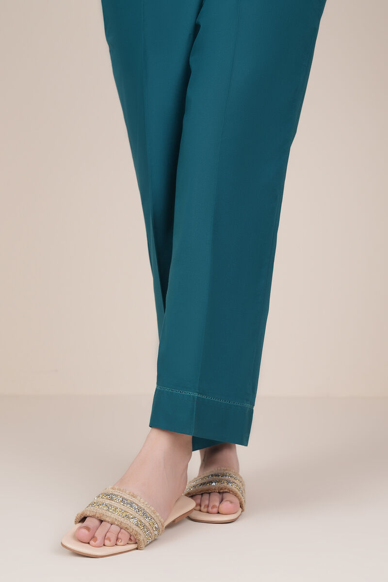 Solid Cambric Straight Pants