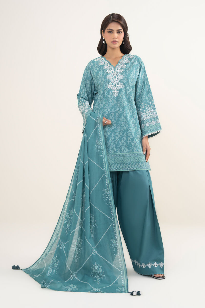 3 Piece - Embroidered Lawn Suit