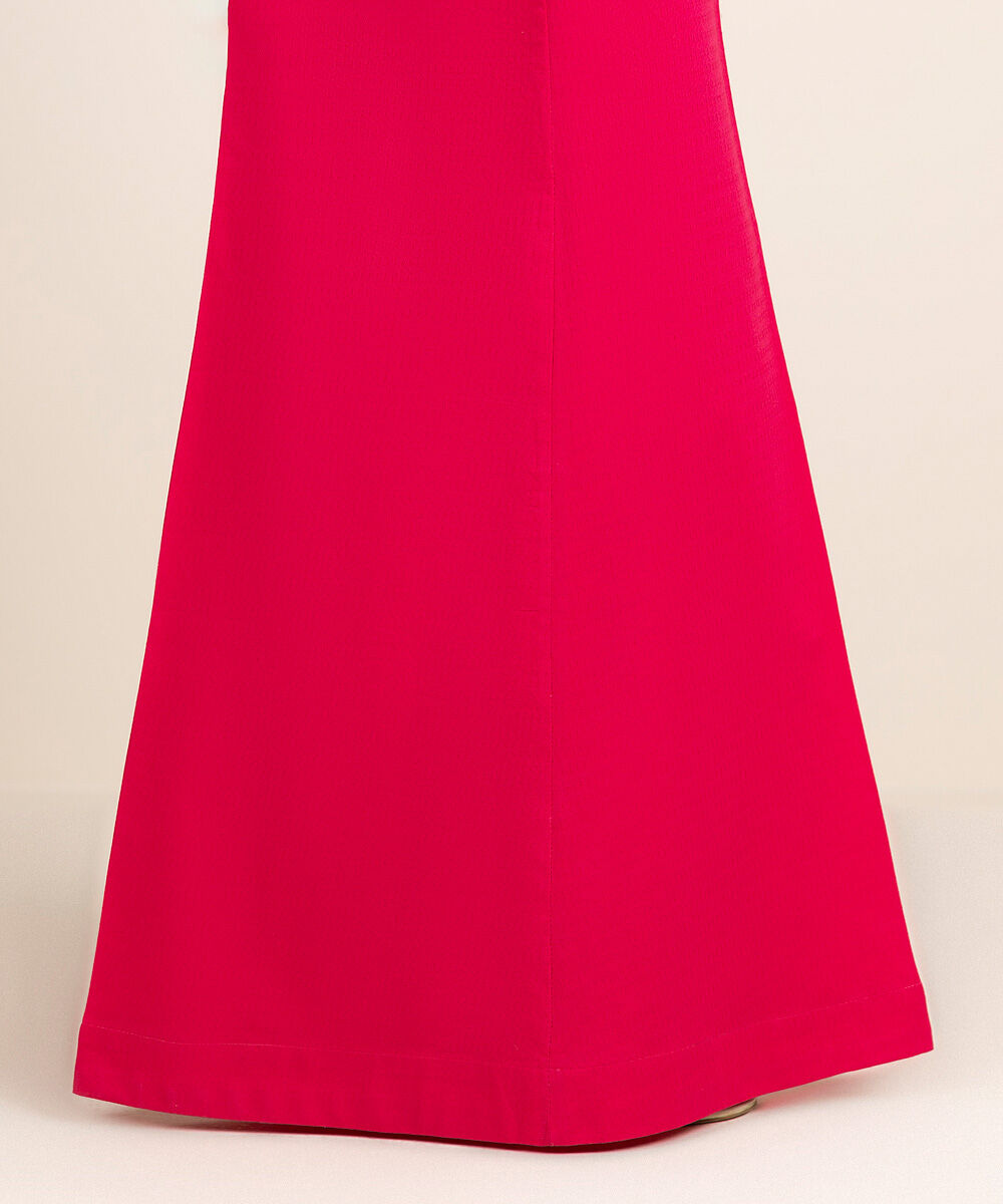 Women's RTW Dobby Pink Solid Sharara