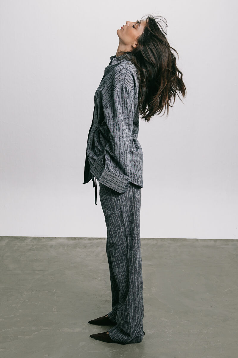 Pull-On Denim Trousers