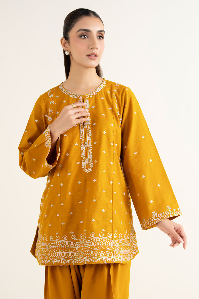 Embroidered Khaddar Shirt