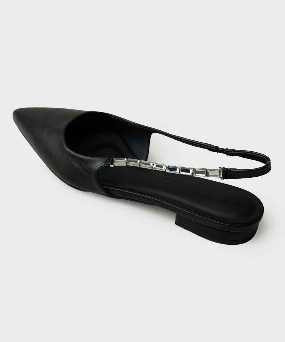 Women's Black Slingback Heels