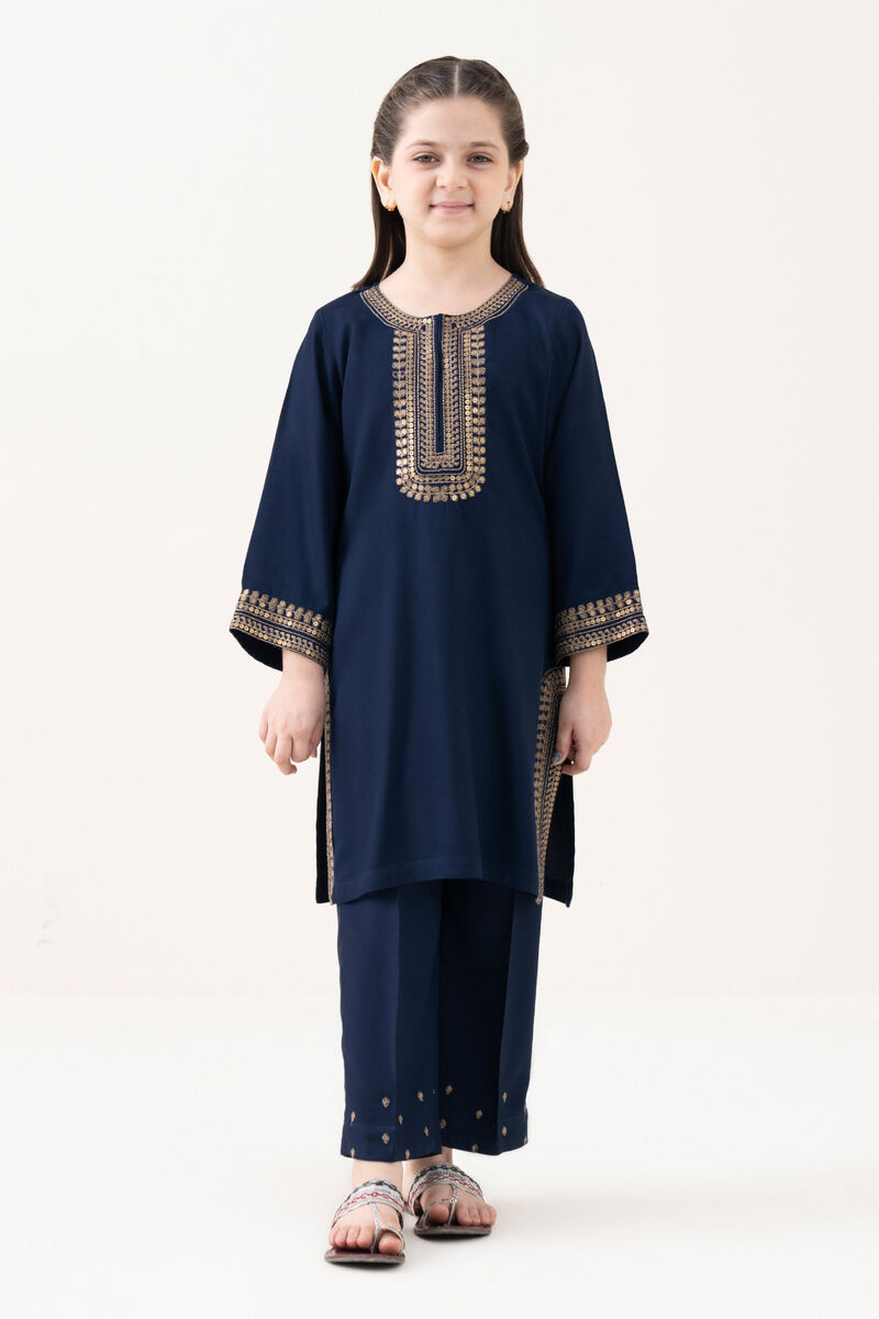 2 Piece - Embroidered Bedford Suit