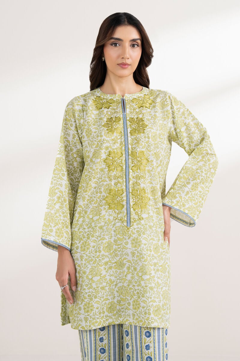 Embroidered Light Khaddar Shirt
