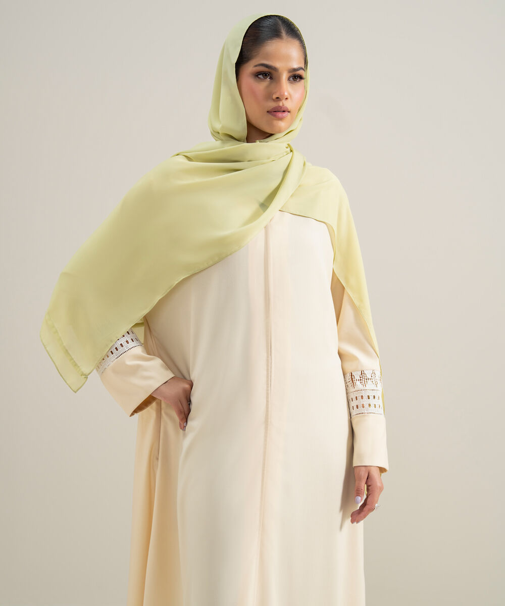 Women's Polyester Yellow Hijab