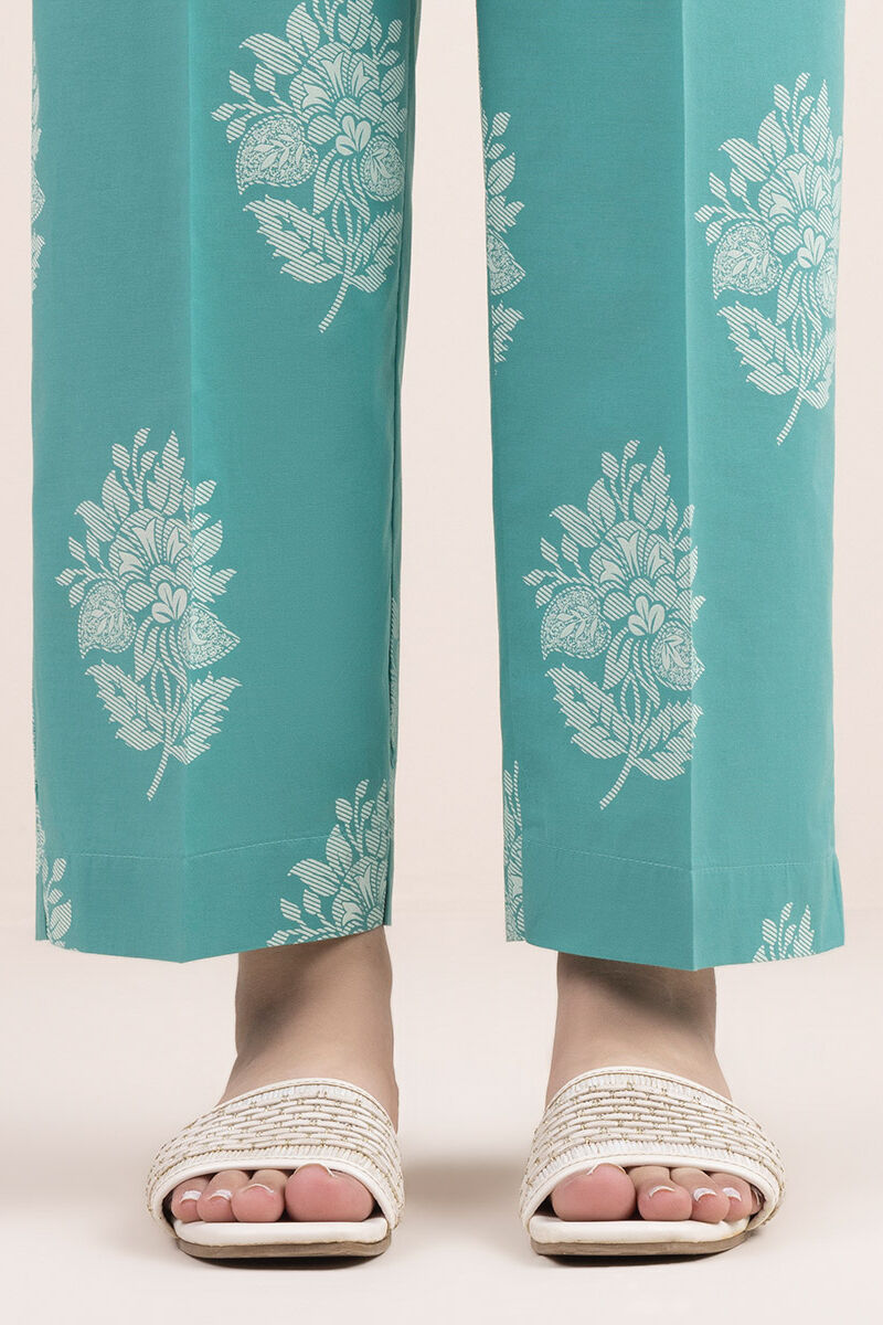 Printed Cambric Straight Pants