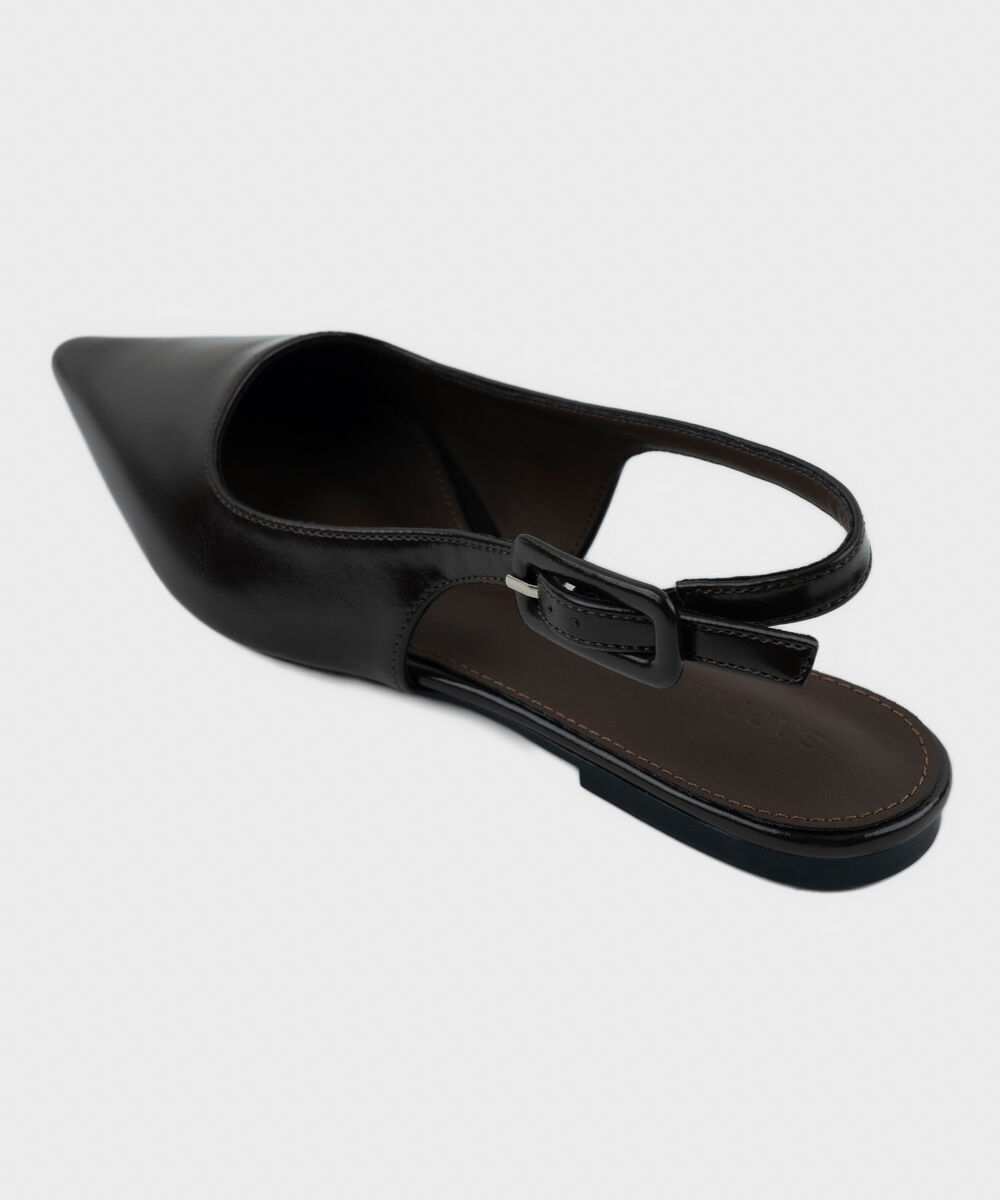 Women's Brown Slingback Flats
