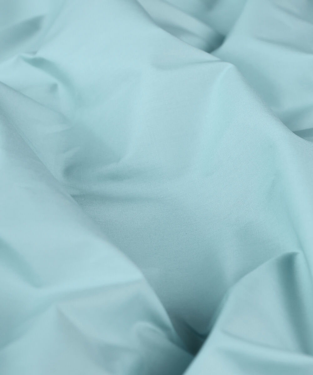 Men Unstitched Cotton Blue Full Suit Fabric