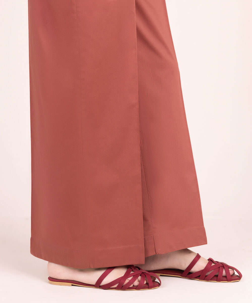 Women's RTW Multineps Solid Brown Culottes