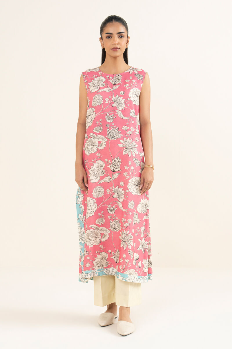 Printed Arabic Khaddar Shirt